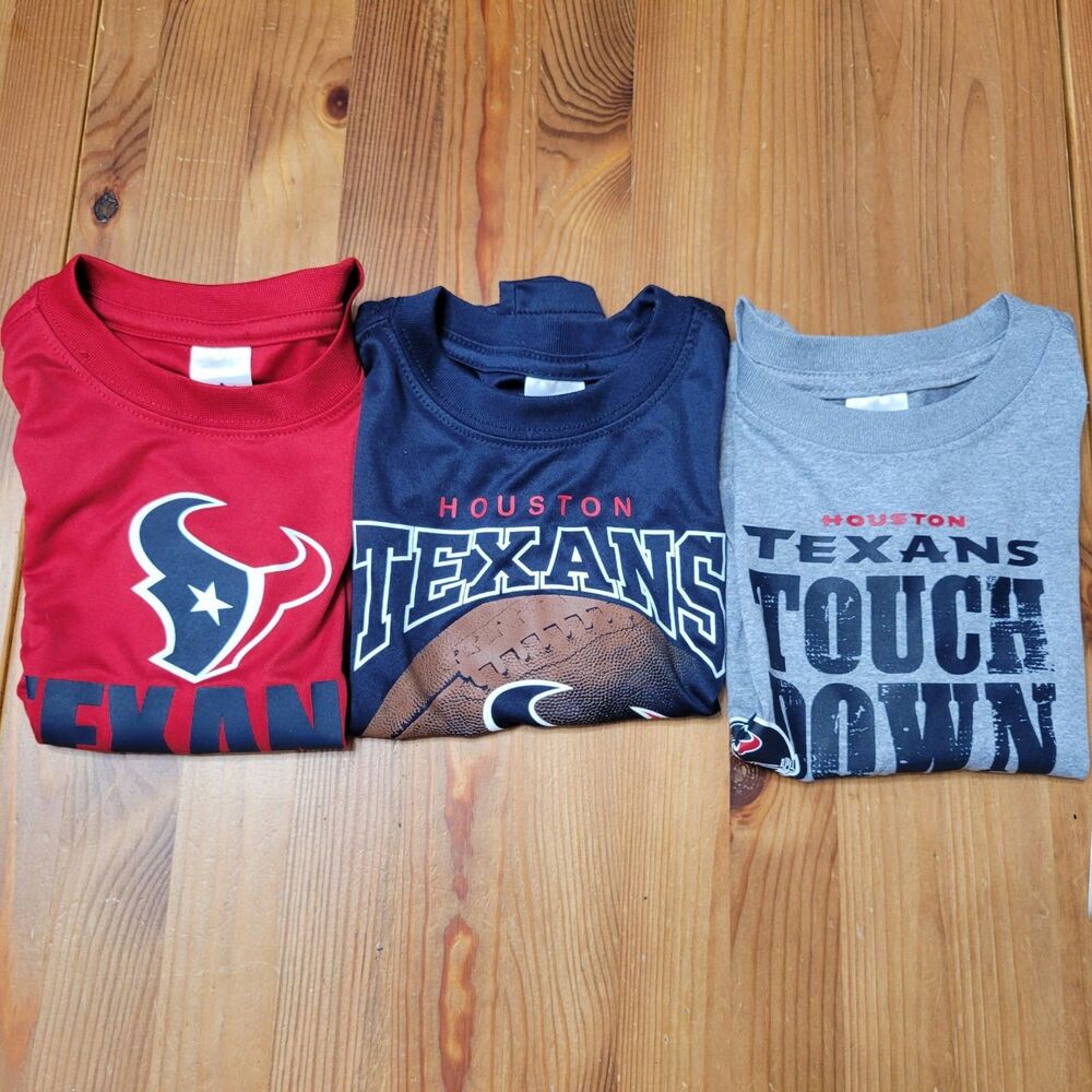 NFL Team Apparel Houston Texans Toddler Boys 3-Pack T-Shirts 3T Gameday Football